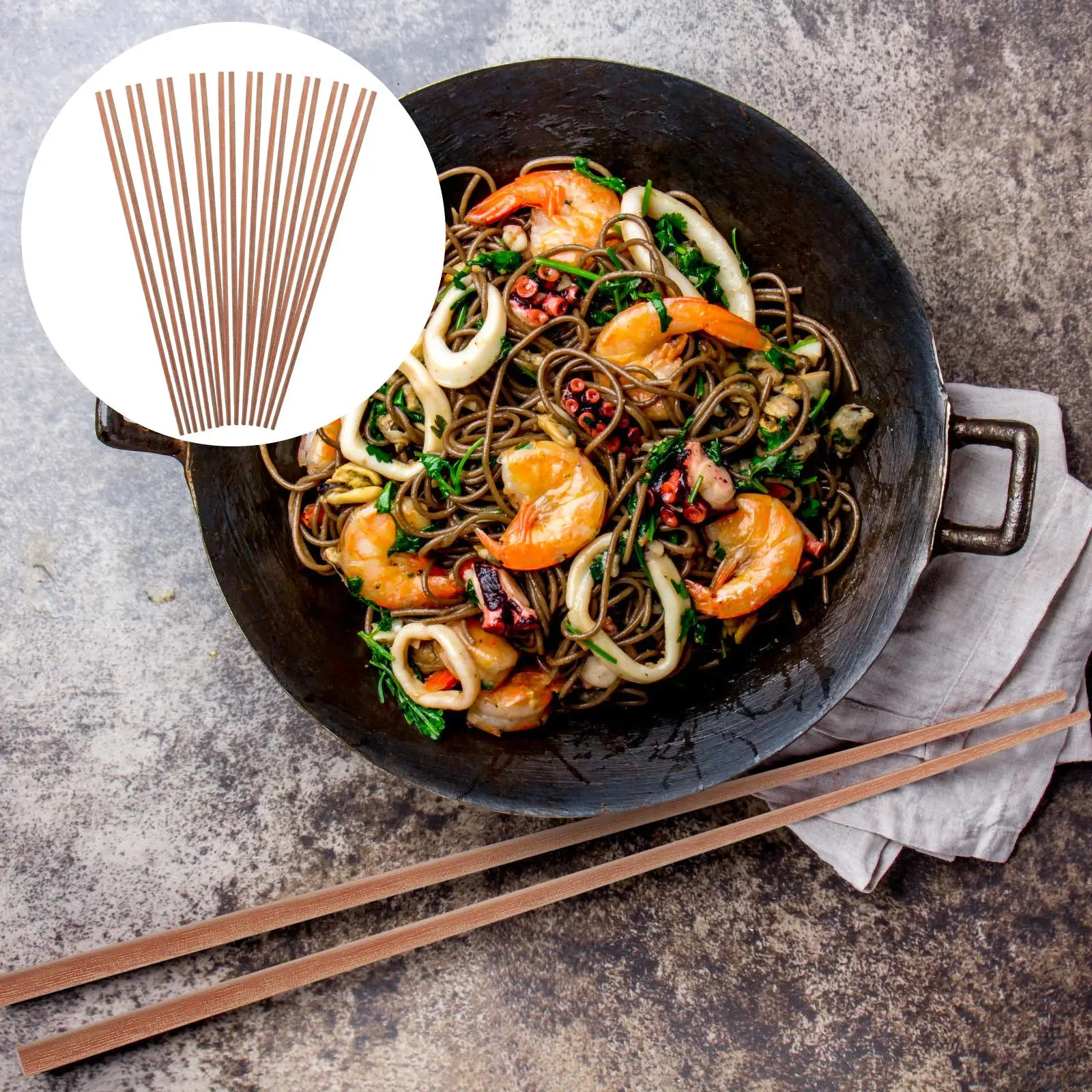 

10Pairs Hot Pot Chopsticks Extra Long Wooden Cooking Chopsticks for Frying Barbecue Noodles Kitchen Tools