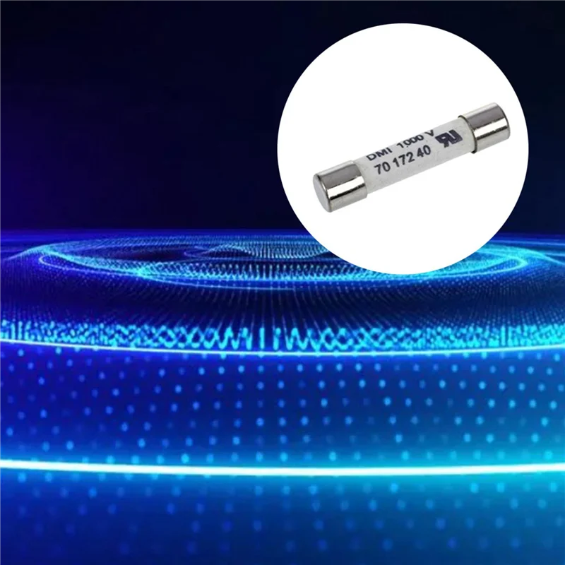 AS95-1000V 500MA 20 Buah 6.3X32mm Sekering Putih Praktis Portabel Nyaman Multifungsi untuk Multimeter