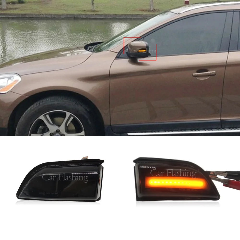 

Suitable for Volvo 08-13 XC60 reversing mirror light, rearview mirror LED flow turn signal light, edge light