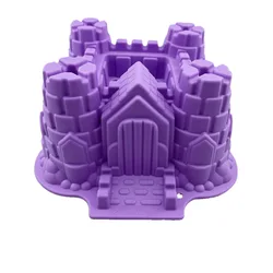 3d Castle Bundt Cake Pan Bread Chocolate Bakeware Silicone Mold E164