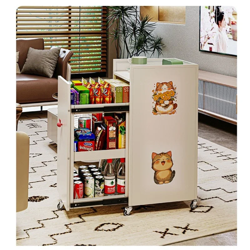 High-value storage racks for floor-to-ceiling multi-level pull-out living rooms