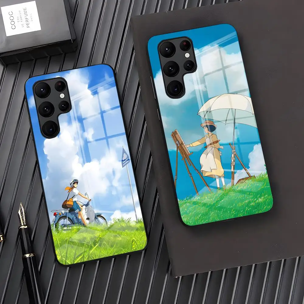 Anime The Wind Rises Phone Case For Samsung S24 S23 S21 S20 A34 A54 A53 M54 Note 20 Ultra Plus 2024 Glass Cover