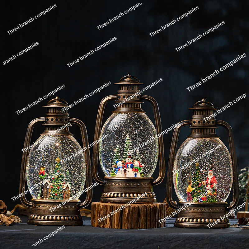

Christmas Children Gifts Decorations Snow Music Crystal Lights Home Scene Decoration Night Lights