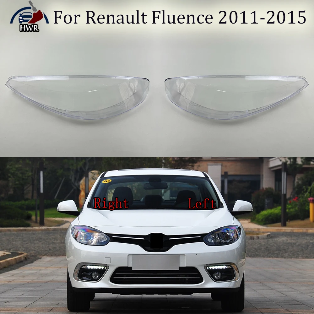 Headlamp Cover Transparent Lamp Shade Shell Plexiglass Replace Original Lens For Renault Fluence 2011 2012 2013 2014 2015