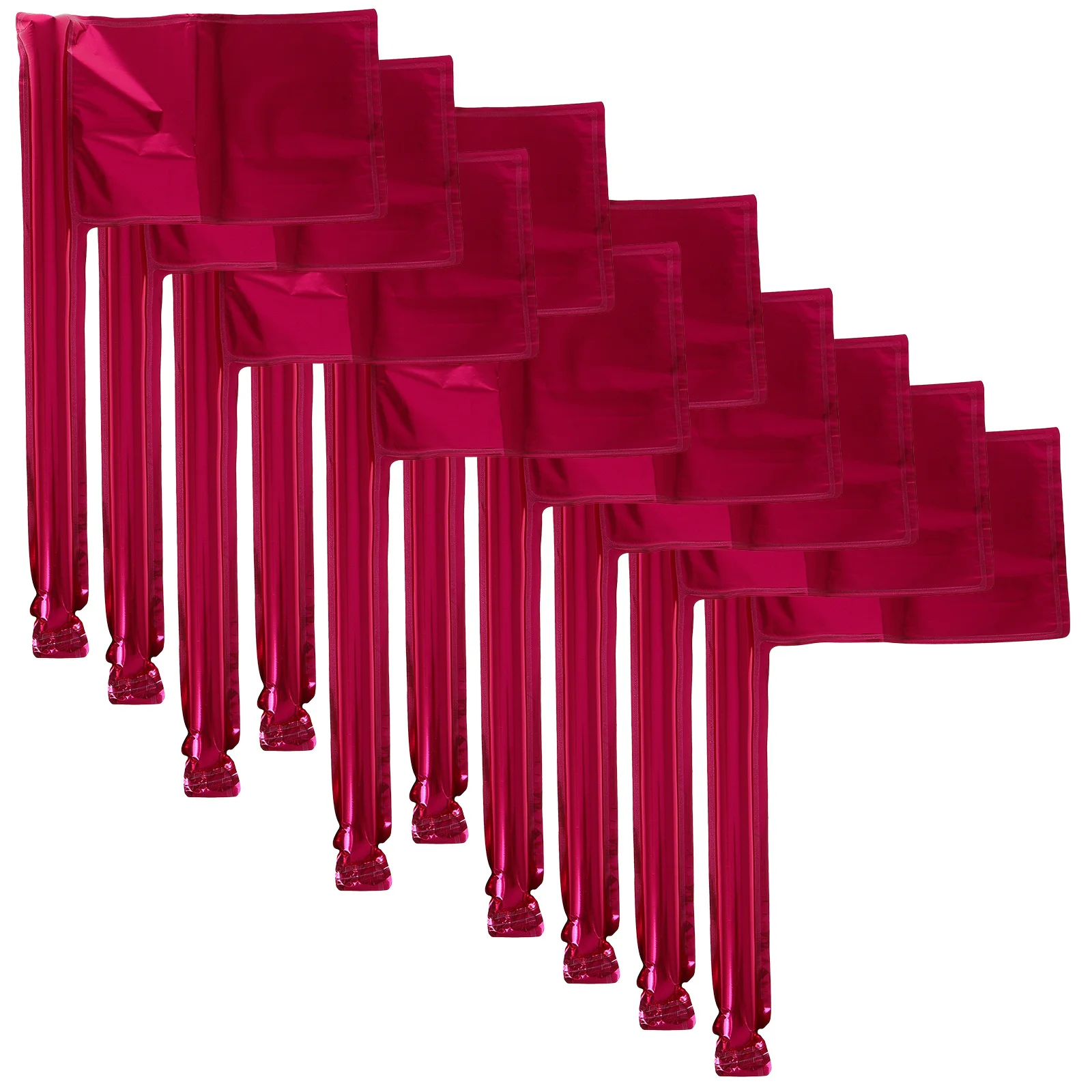 

10Pcs Aluminum Foil Flag Balloons Handheld Party Decorations for Birthday Shower Holiday Event Supplies Flag Balloons