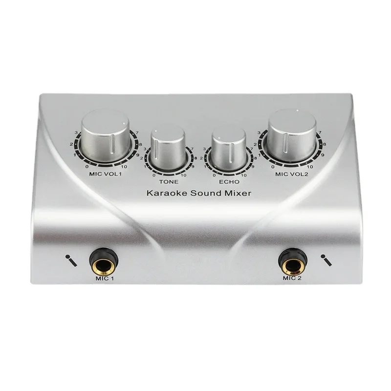 Karaoke Pre‑stage Reverb Effects Processor, Microphone & Musical Instrument Audio Mixer Amplifier for KTV Home Stage