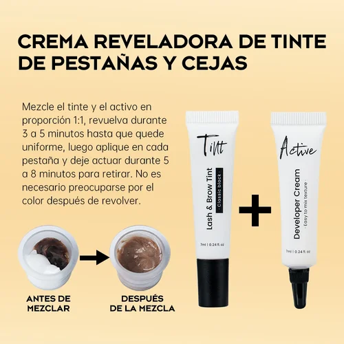 Imagen 2 del producto Gollee-Juego de maquillaje para tratamiento permanente, levantamiento de pestañas naturales negras clásicas, Kit de tinte de pestañas y cejas, fácil para principiantes en casa
