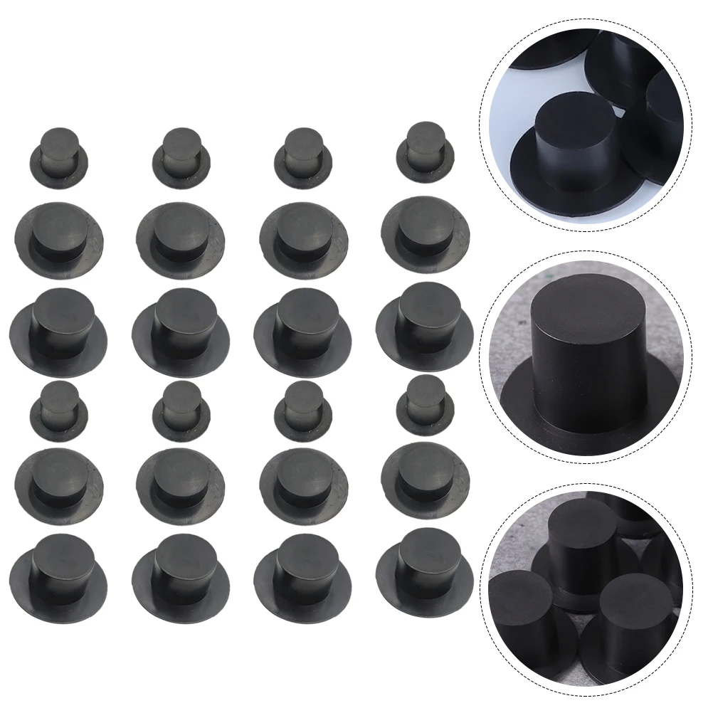 Snowman Hats 60 Pcs 4 Inch Christmas Decorations DIY Craft Accessories Plastic Decorative Tree Topper Ornaments