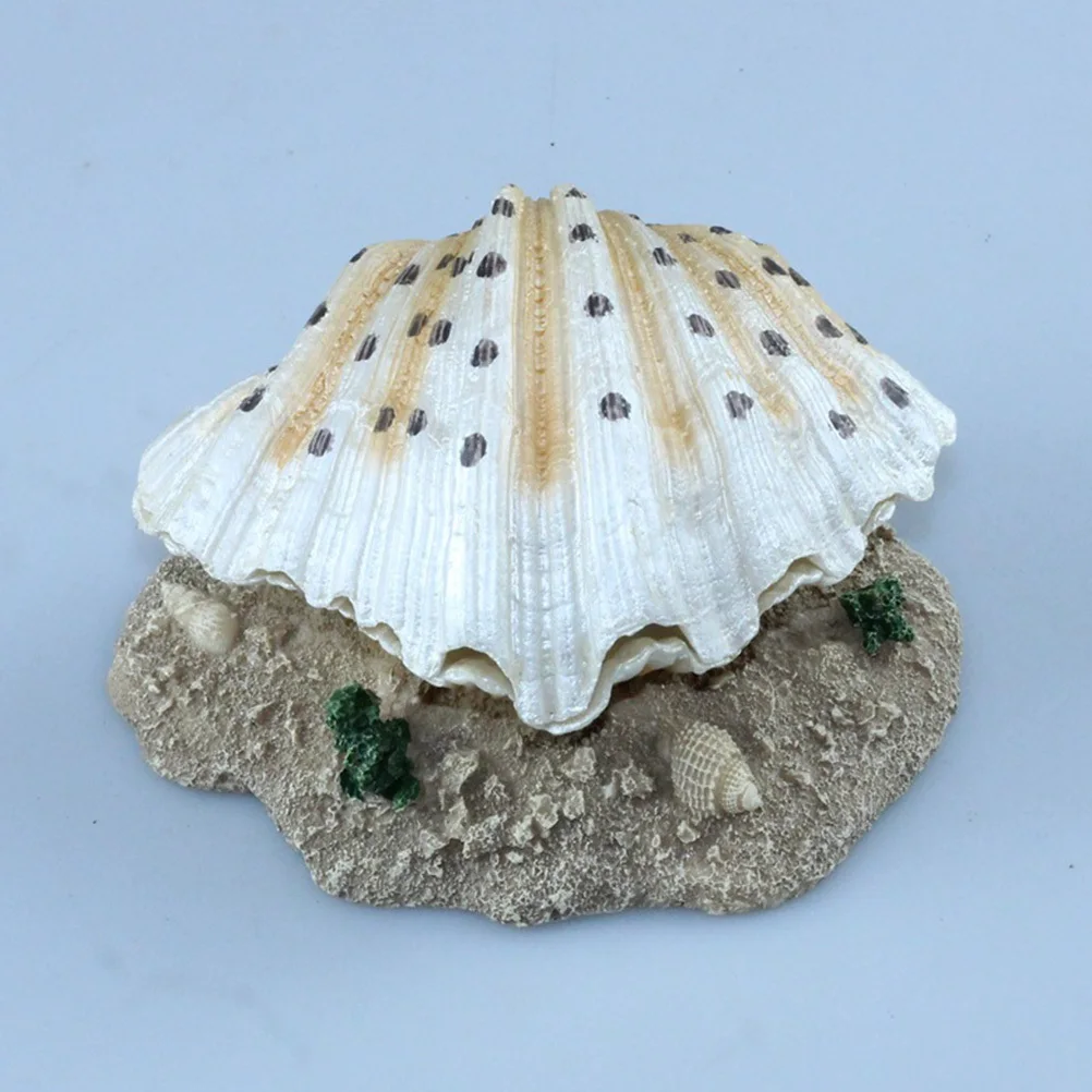 

1Pcs Aquarium Decoration Artificial Resin Shell Fish Tank Landscaping Bubble Maker Oxygen Aeration Ornament Aquarium Decoration