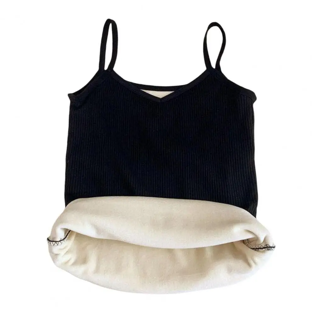 

Soft Skin Fabric Women’s Thermal Tank Top Fleece Lined Spaghetti Strap Camisole Warm Base Layer Underwear for Weather Warm