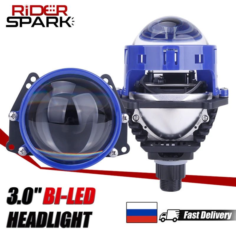 

3.0 Inch Bi LED Projector Lens Headlight For Car 80W 6000k Auto H4 H7 9005 9006 LED 20000LM Lens Headlamp Hella 3R G5 Car Light