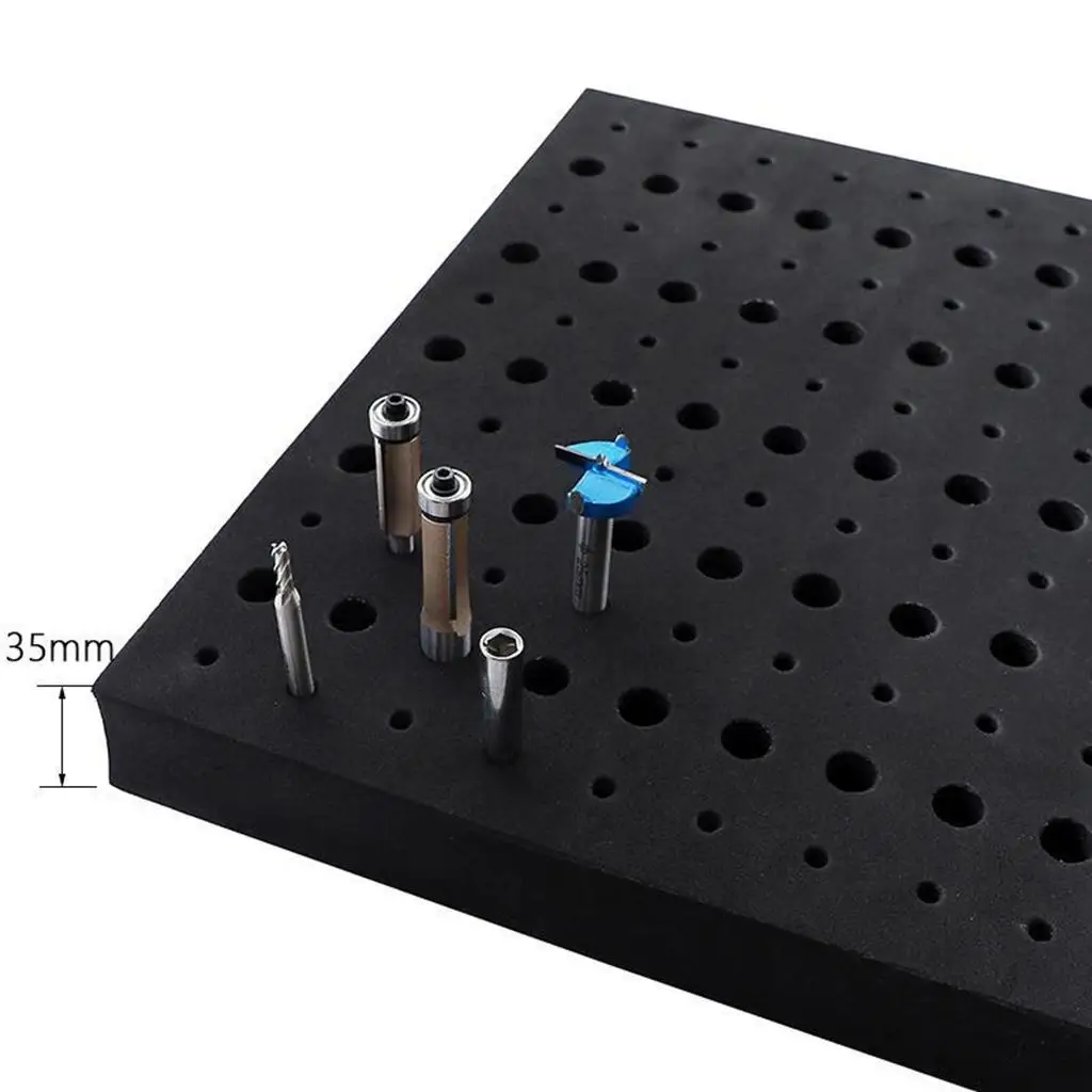 Foam Router Bits Storage Tray Organizer 11x13 Inches for 110 Bits