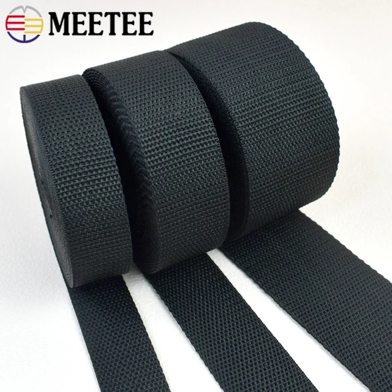 5M 20-100mm Polyester Nylon Webbing Tape Bag Strap Safety Belt Ribbon Band Pet Collar Bias Binding Tapes Sewing Accessories
