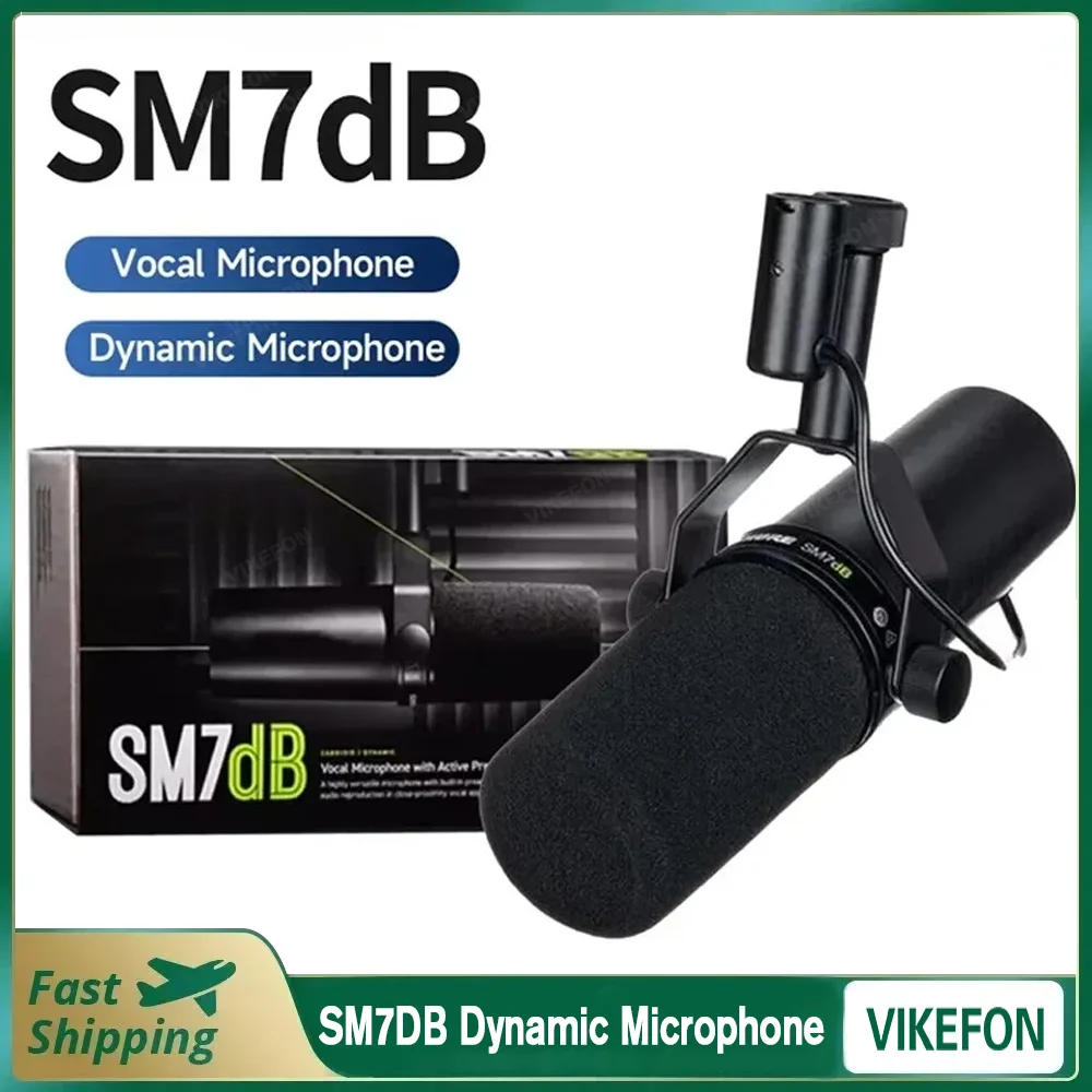 SM7DB Dynamic Microphone with Built-in Preamp Sm7dB Studio Optional Response Microphone SM7B 7B for Live Stage Recordin