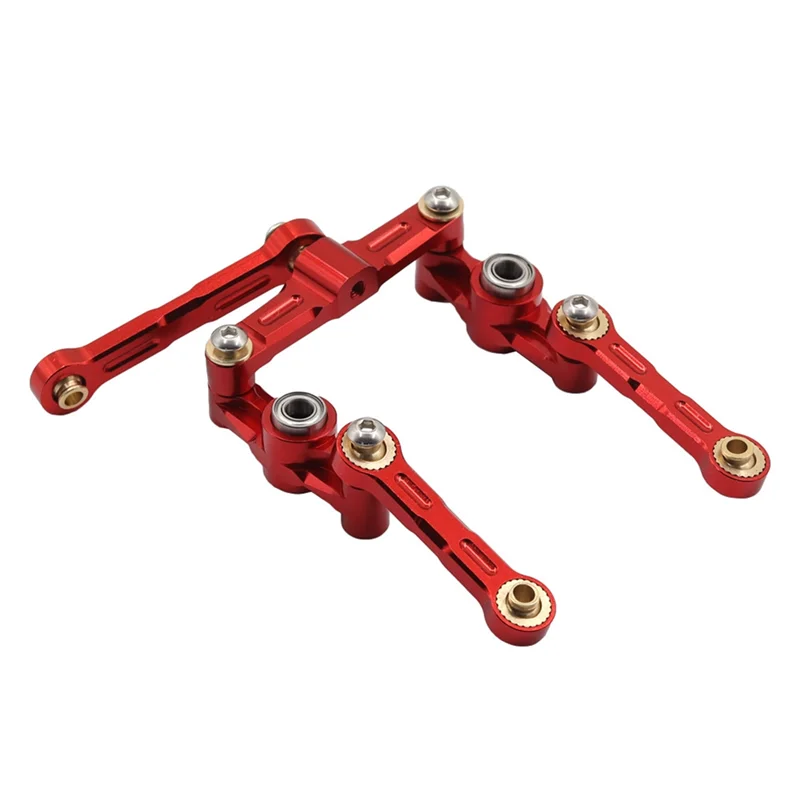 

AS96-RC Car Steering Rocker Arm Tie Rod Metal Steering Group For 1/10 TAMIYA TT02 TT-02 TT02D TT-02D RC Car Upgrade Parts