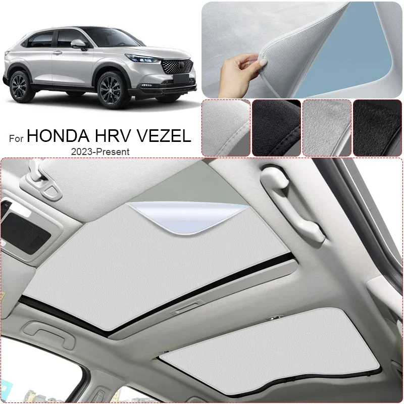 

Suede Fabric Sunroof Sunshade Anti-UV Electrostatic Adsorption Heat Insulation for Honda HR-V VEZEL 2023-Present