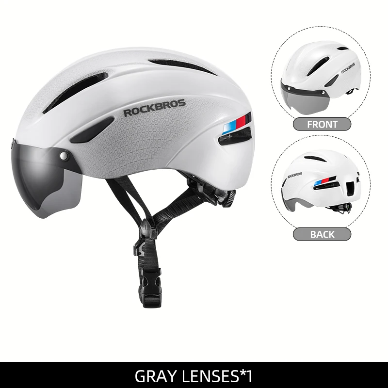 ROCKBROS Fahrrad Helm Radfahren LED Licht Wiederaufladbare Radfahren Helm Mountain Road Bike Helm Sport Sicher Hut Für Mann