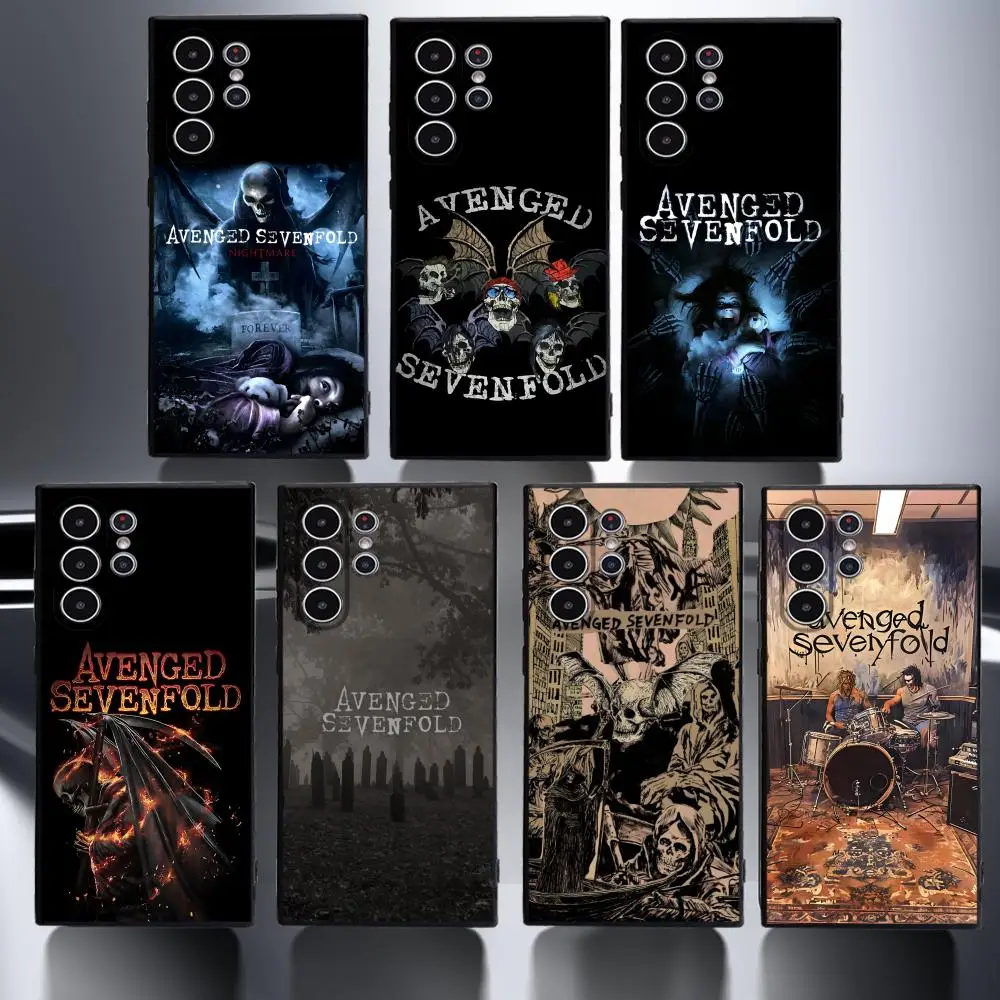 Band A-Avenged Sevenfold Phone Case for Samsung S series s20 s21 s22 s23 s24 FE Plus Ultra TPU Soft to Skin-friendly case