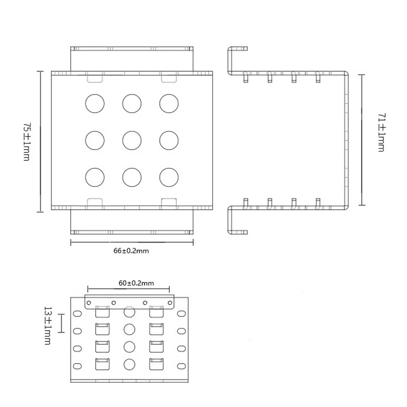 Caliente TTKK 3X 4 bahías 3,5 pulgadas a 2,5 pulgadas disco duro Caddy adaptador de montaje interno soporte móvil de aleación de aluminio