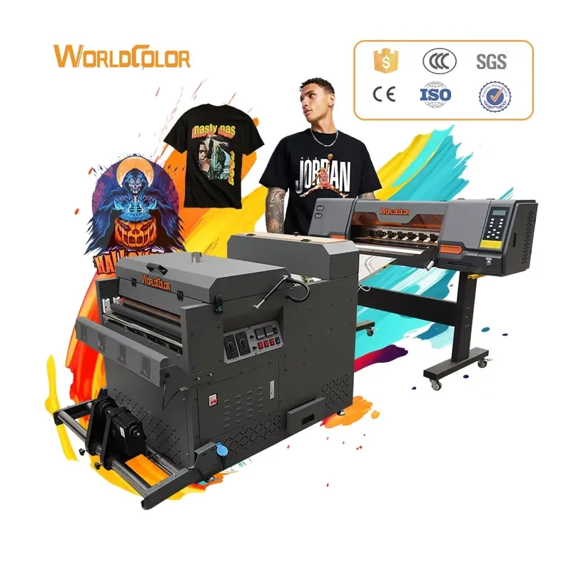for 60cm DTF Printer with Dual Print Heads I3200 Xp600 A3 A2 Tshirt Printer DTG Printing Machine