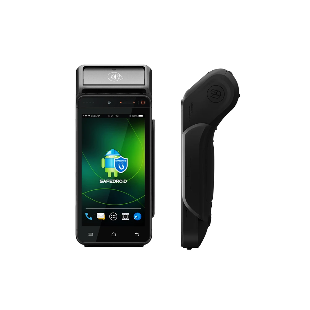 

Android BT POS Мобильный POS-терминал Кассир-машина 5,5-дюймовый 4G с принтером 58 мм Ручной кассовый аппарат
