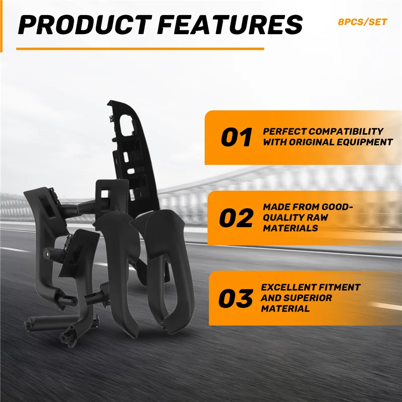 

AT02-Door Handle Grab Cover Interior Door Handle Cover Door Handle Grab Cover For VW Golf 5