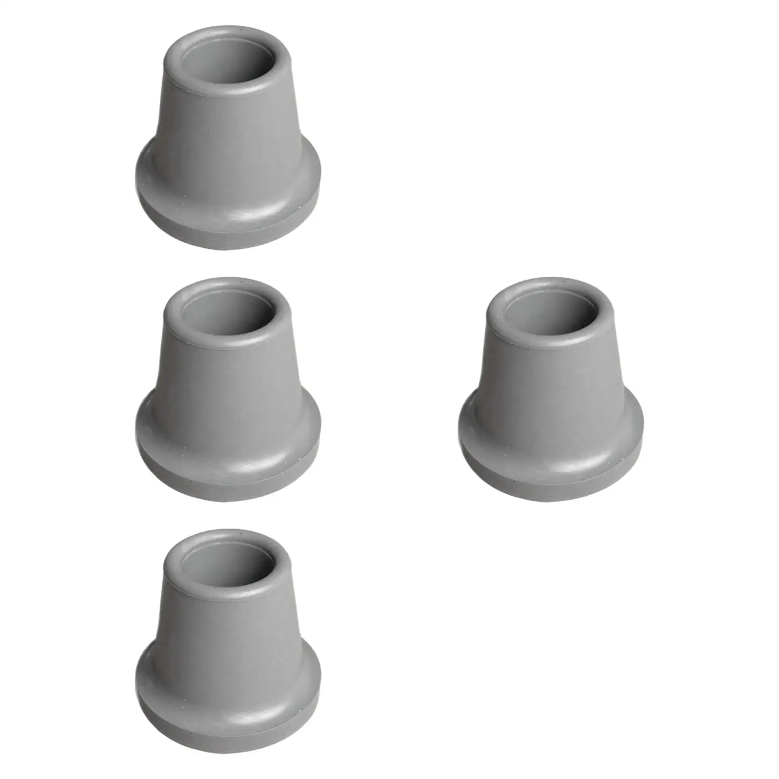 Trekking Pole Tips Universal Replacement Non Slip Rubber Feet for Commodes Walking Canes and Outdoor Use