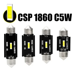 1x CSP 1860 C5W LED 자동차 31mm 36mm 39mm 41mm 페스 툰 독서 등 자동 인테리어 돔 차량 트렁크 도어 램프 전구 6000k DC12V, 자동차 인테리어 조명