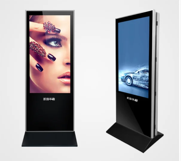 55 Inch Cheap Price Double Side Touch Screen Lcd Digital Signage Kiosk Floor Standing Advertising Display