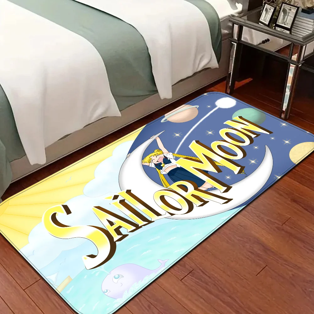 S-Sailor Moons Bath Mat Kids Room Bedroom Decoration Balcony Anti-Slip Doormat Living Room Alfombra