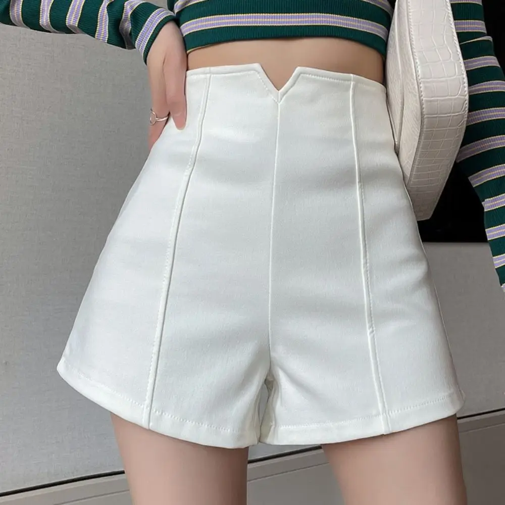 Slim Fit A-line Shorts Y2K Chic Solid Color Suit Hot Shorts Pant Trousers High Waist Women's Summer Short Pants Office