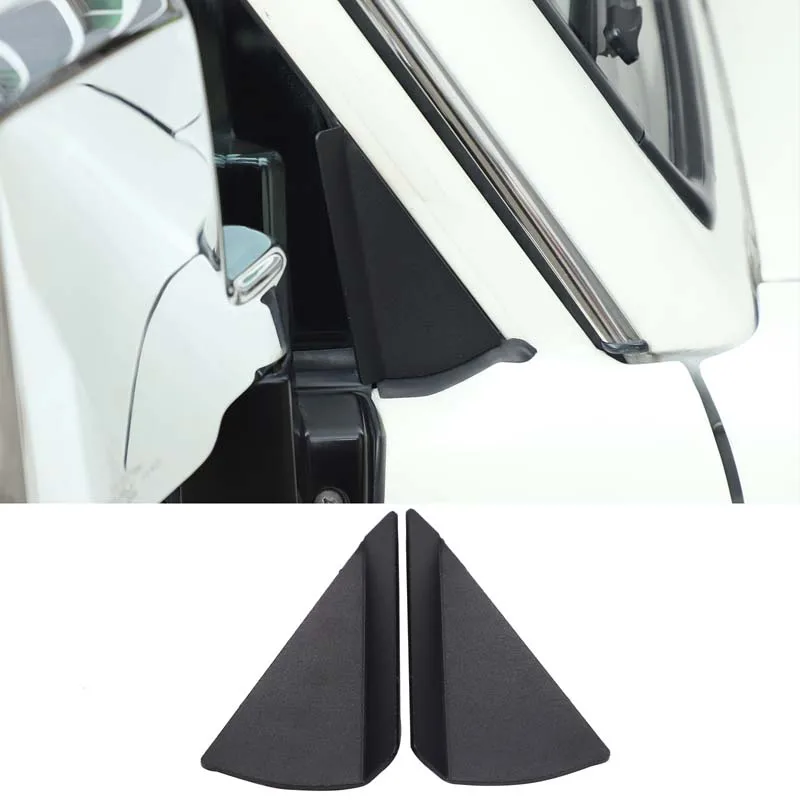 For Toyota LC71 LC76 LC79 2007-2023 Aluminum Alloy Car A-Pillar Triangle Spoiler Wind Deflector Trim Panel Accessories