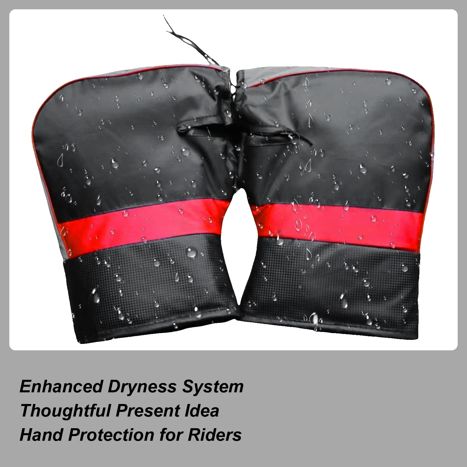 

Перчатки на руль для велосипеда, теплые аксессуары для трехколесного велосипеда, водонепроницаемые перчатки на руль мотоцикла для скутера, мотоцикла, снегохода