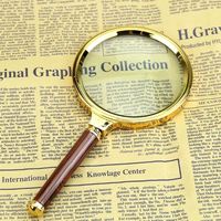 10X Handheld Magnifier 70/80/90/100mm Dia Magnifying Glass HD Portable ABS Frame Reading Jewelry Manual Repair Magnifier