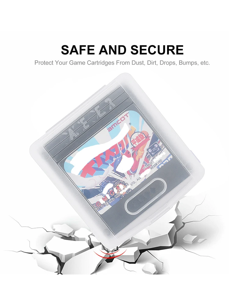 50pcs Game card storage box For SEGA Game Gear For GG cartridge protection card case clear image 3