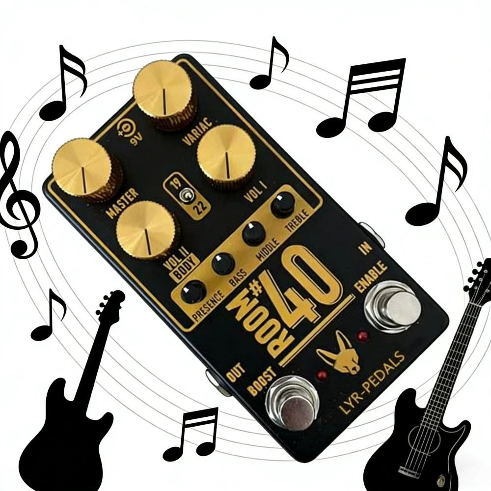 LY-ROCK Room 40 Rock Electric Guitar Pedal Distortion Overload Single Block Effect Pedal,Original Clone