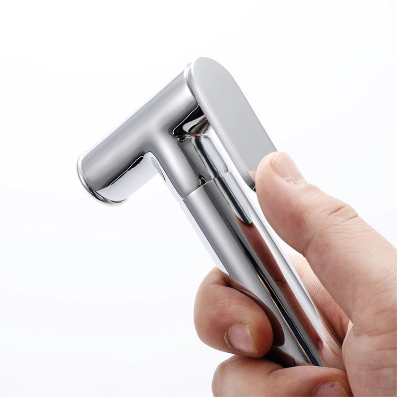 Portable Bidet Solid Brass Shower Gun Sprayer Black Hygienic Self Cleaning Muslim Faucet Mixer Toilet Bathroom Accessories
