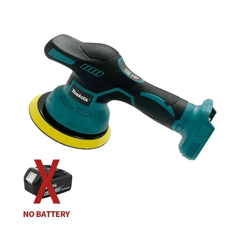 Makita Draadloze Polijstmachine 8 Versnellingen Digitale Display Elektrische Polijstmachine Auto Waxen Polijstmachine Voor 18 V Lithiumbatterij