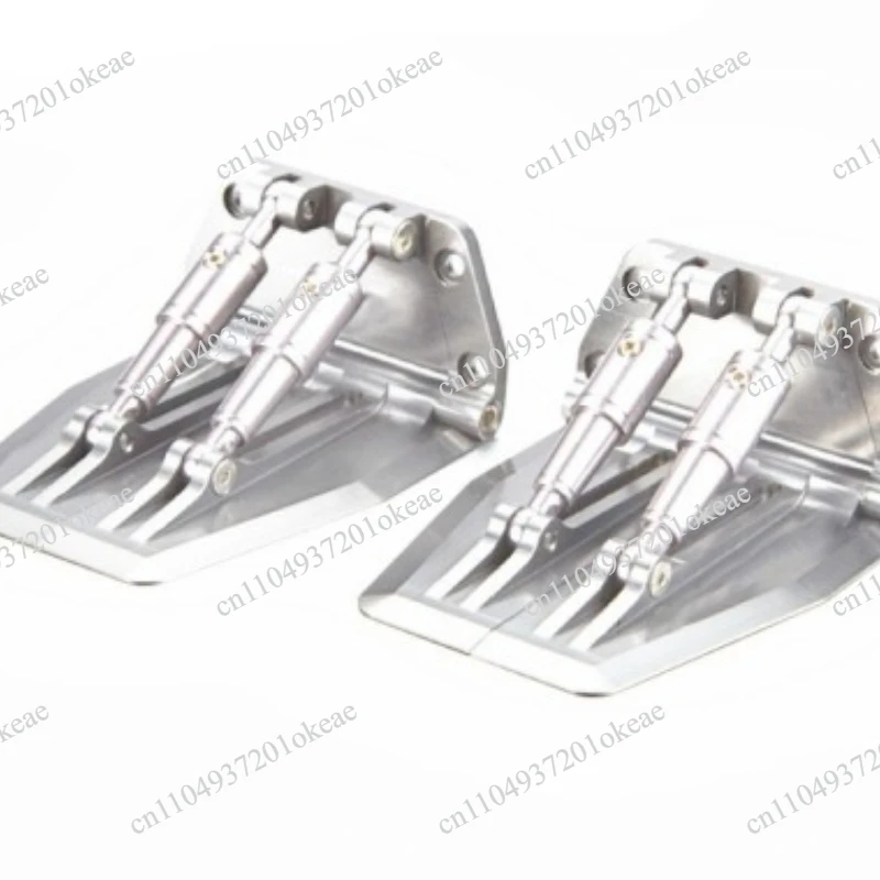 A Pair of Trim Flaps & Water Pressure Plates Trim Tabs Upgrade Kit with Spray Strip for RC Boats