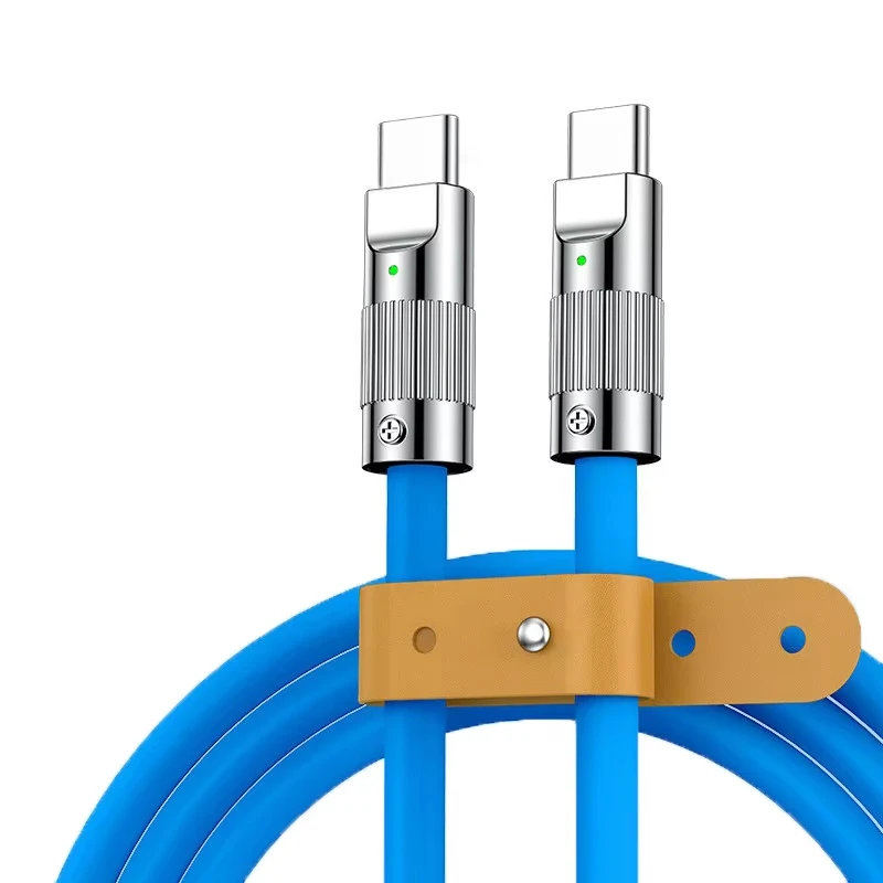 6A USB C To Type C Cable 120W Fast Charging Charger Wire Cord For Samsung Xiaomi Type-C Mobile Phone Accessories image 6
