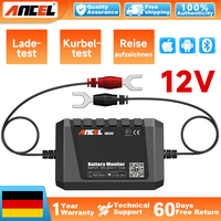 ANCEL BM300 12V Battery Tester Monitor Bluetooth 4.0 Automotive Voltmeter Battery with Charging Cranking System Test & Alarm