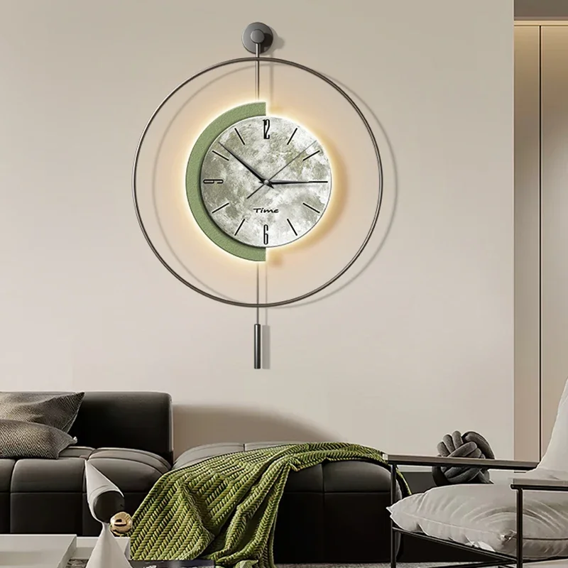 

Art Mural Wall Clocks Luxury Aesthetic Led Design Silent Minimalist Wall Watch Fashion Nordic Reloj De Pared Home Decoration