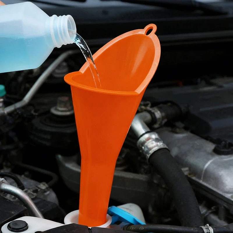 Plastic Engine Funnel Motorcycle Car Refueling Tools Splashproof Truck Motor Oil Change Refueling Funnel Car Accessories