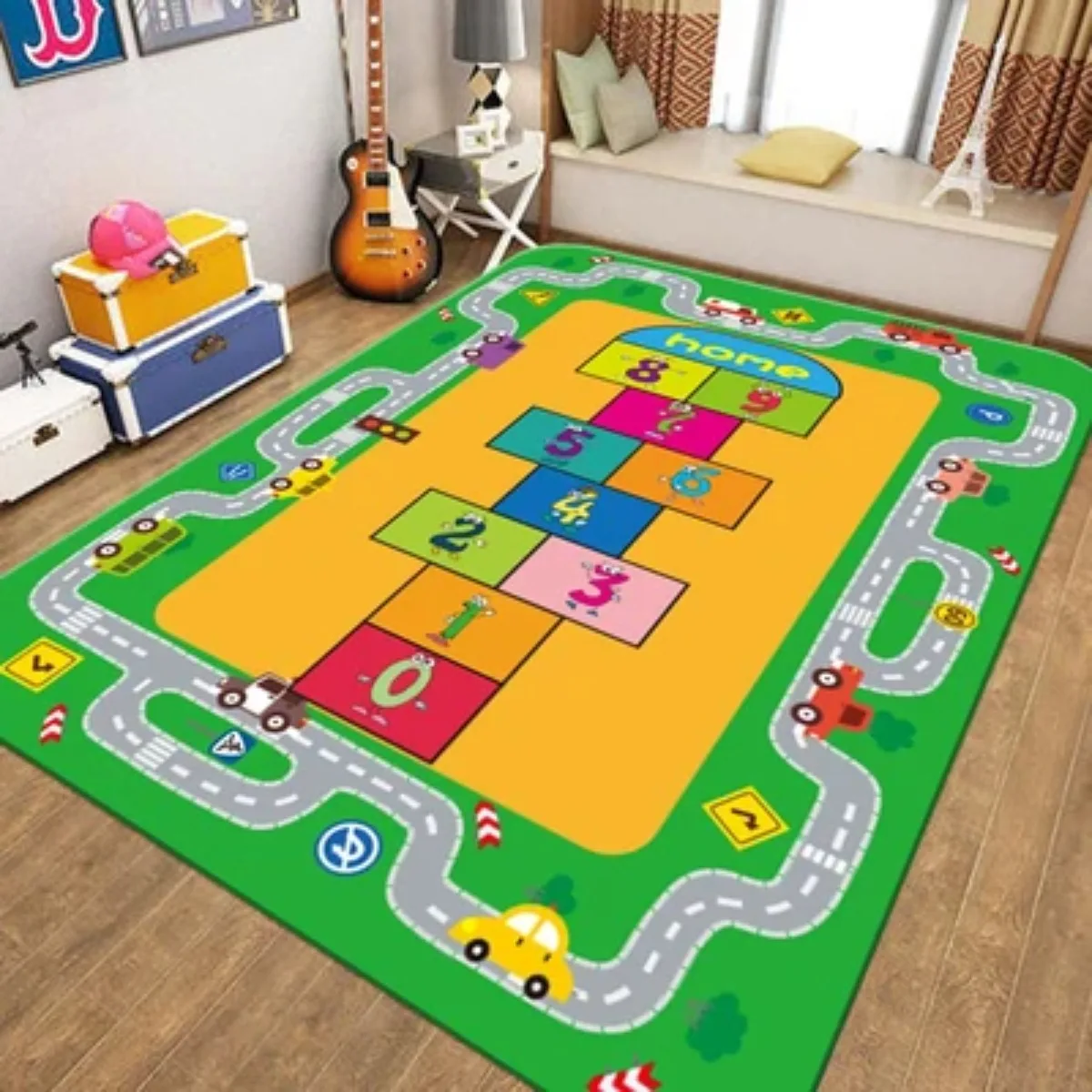 Road Mat Children Traffic Car Map Boy Girls Educational Toy Road Carpet Playmat for Baby Mats Cartoon City Rug Kids Toys Games