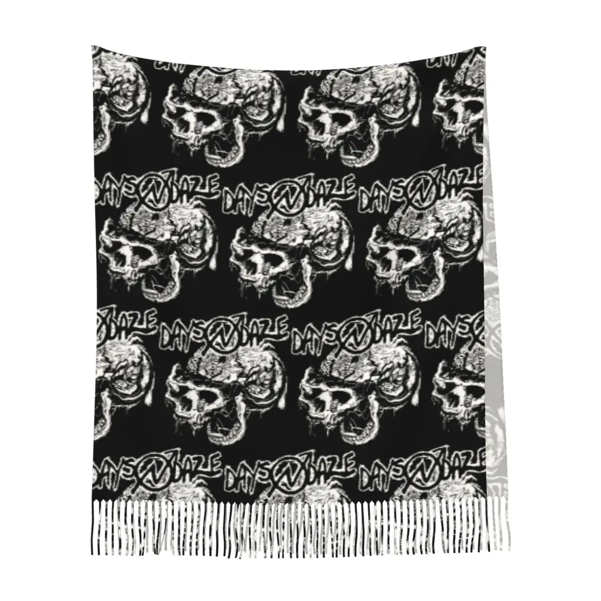 Days N' Daze Folk Punk Sciarpa Sciarpe con nappe per donna Scialli e stole morbidi e caldi Grande scialle autunno inverno