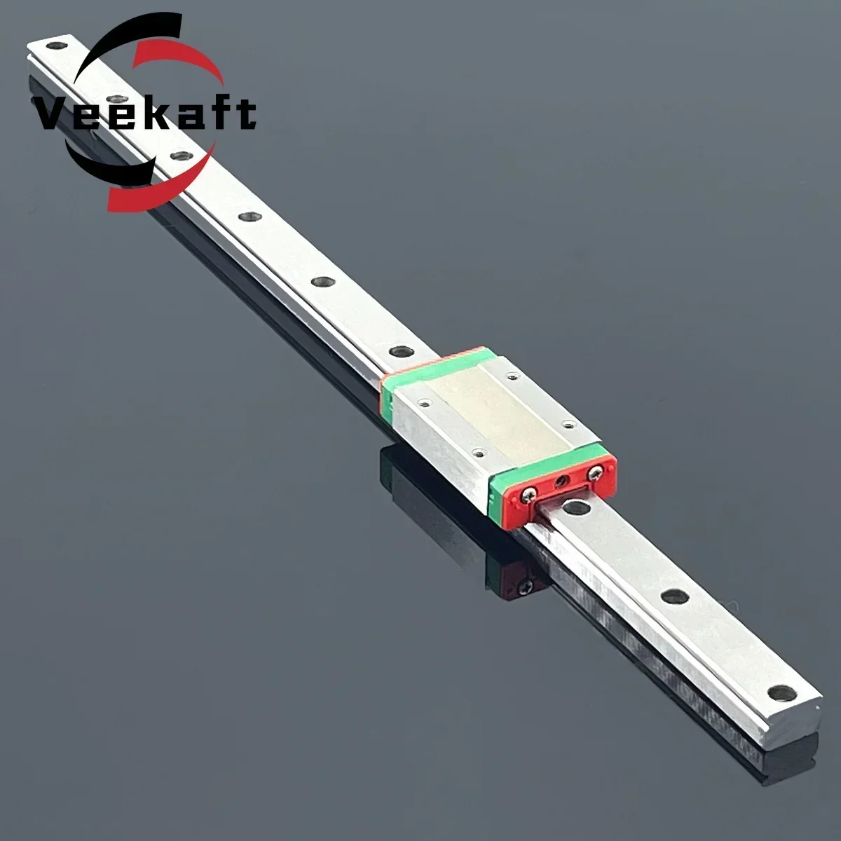 Veekaft MGN3 MGN5 440C Stainless Steel Linear Guide 1PC Linear Guide and 1PC MGN Block L100-800mm for CNC Parts 3D Printer