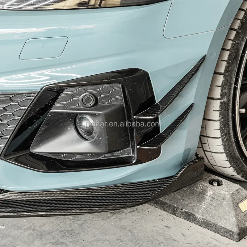 

Quality Assurance Dry Carbon Fiber Car Accessories Front Bumper Car Canards For Audi A5 S5 2020-2023 Side Splitter Trim
