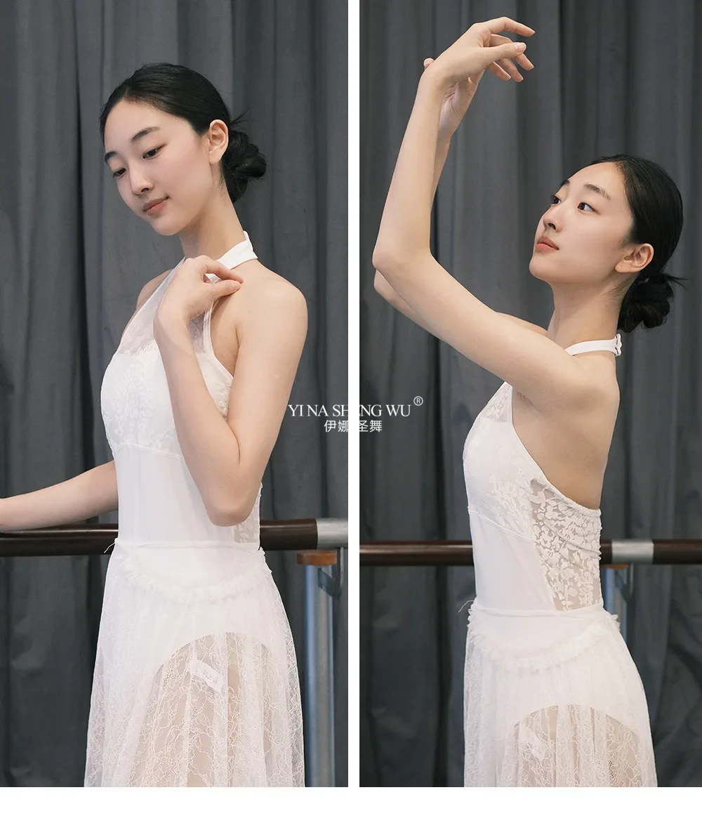 زي الباليه، زي الجمباز للبالغين، بدلة اليوغا النسائية، زي التمرين، بدلة الجسم، زي معلق للرقبة