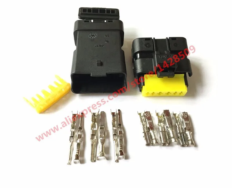 1Set 6 Pin 211PL069S0049 211PC069S0049 Female Male FO Turn Light Plug FO Lamp Socket FCI Car Sensor Connector For Auto Truck