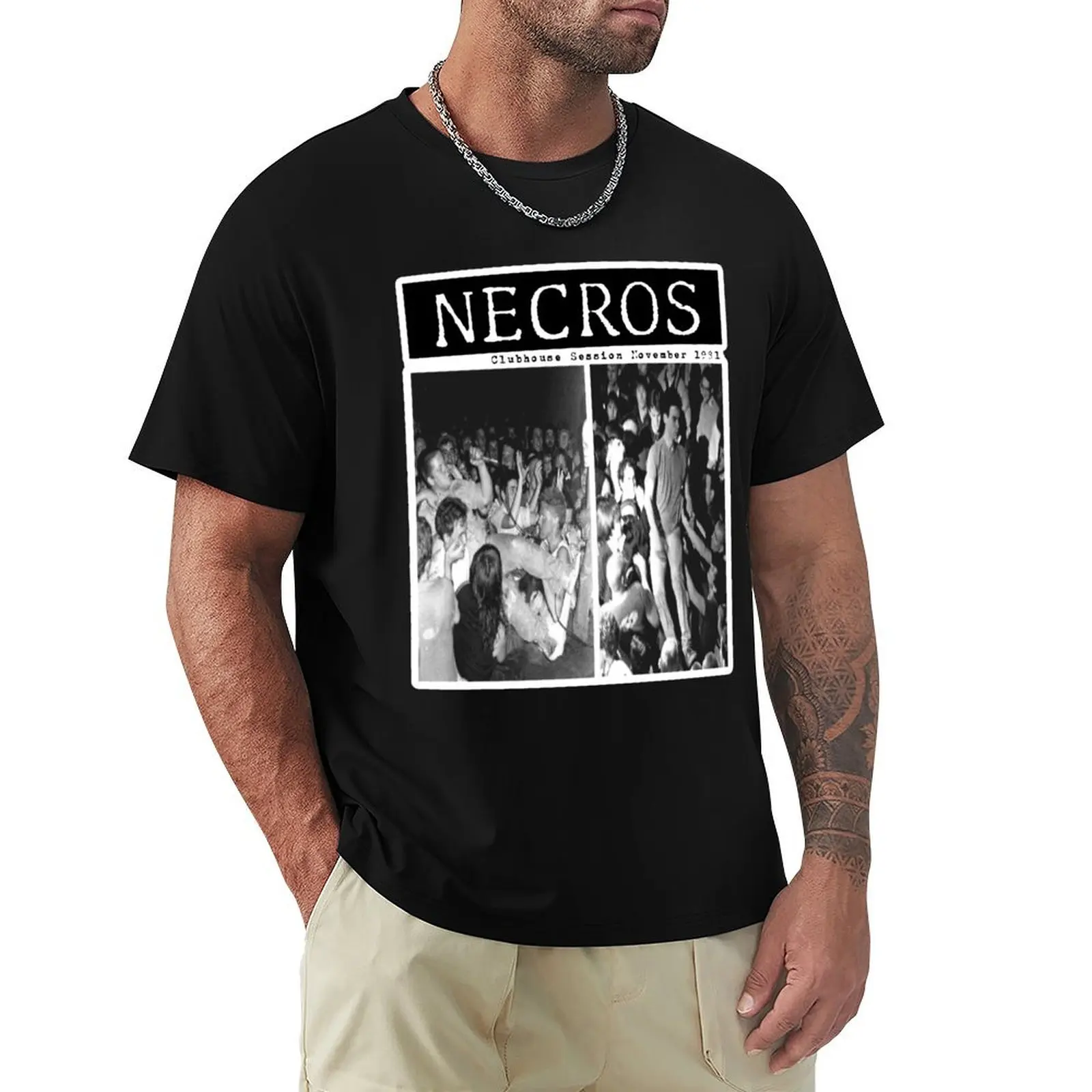 Necros - Club House Session T-Shirt Utility Casual Work T-Shirt